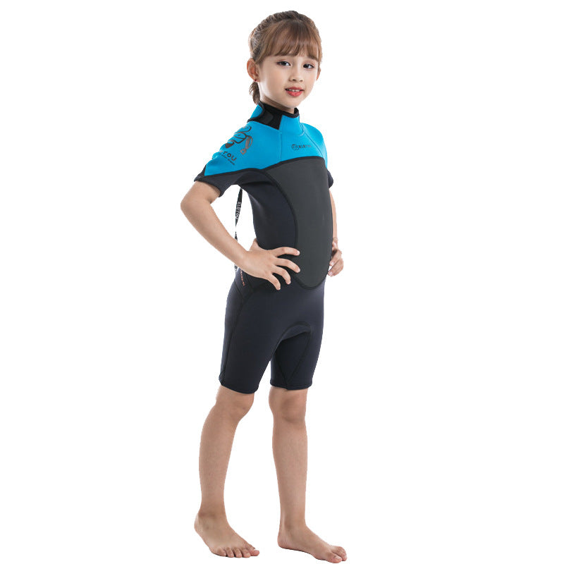 Maillot de bain chaud pour enfants Garçons et filles Un seul vêtement épais