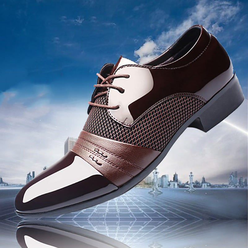 Chaussures en cuir tendance coréen pour hommes