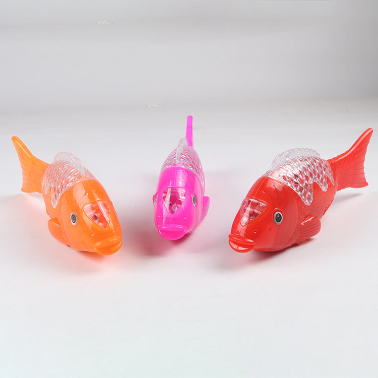 Projection éclair de jeu de poisson électrique pour enfants Musique lumineuse Simulation