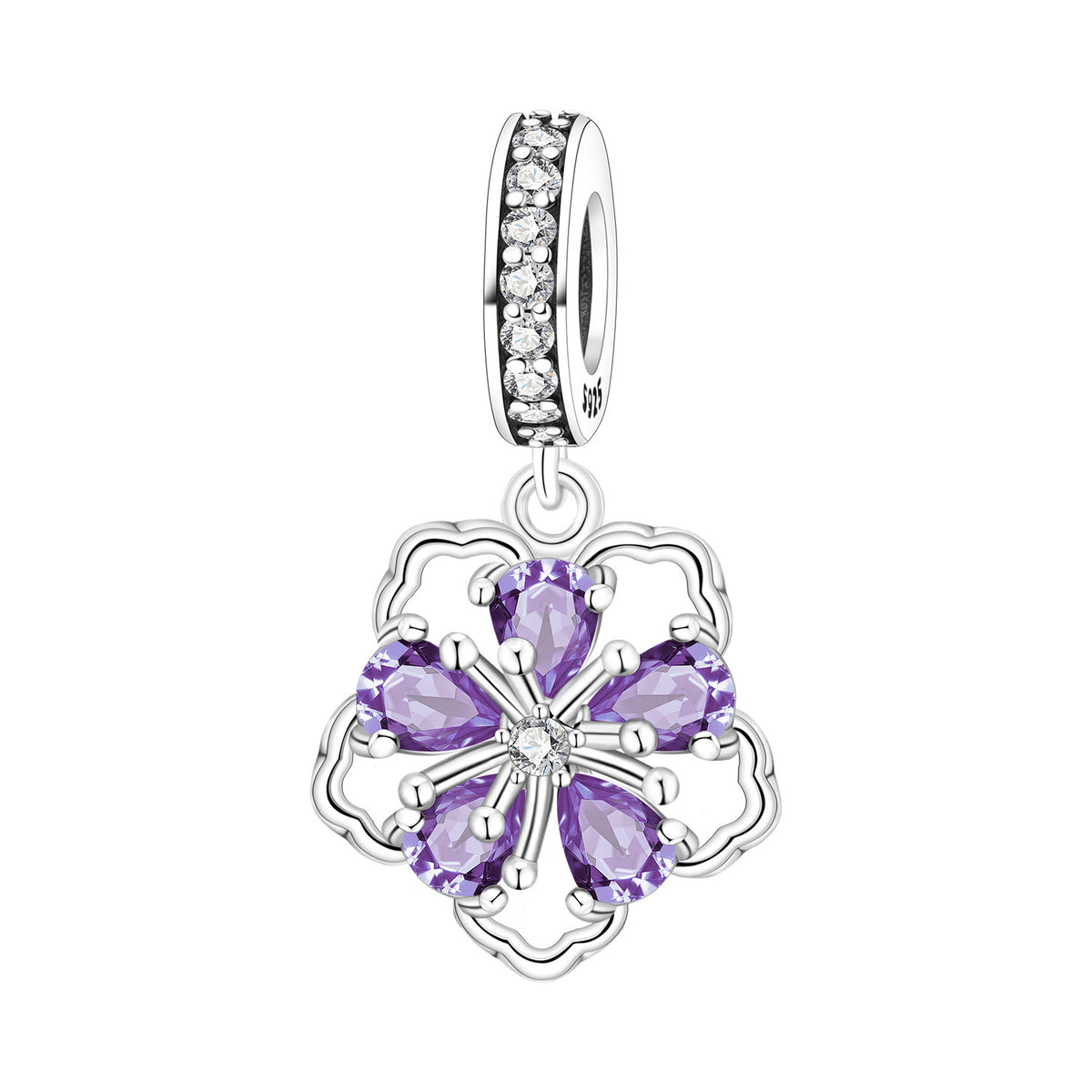 Lily de la vallée Iris et la fleur spinning bricolage bracelet pendentif accessoires