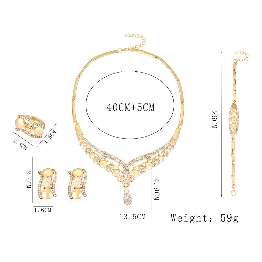 Ensembles de bijoux exagérés européens et américains