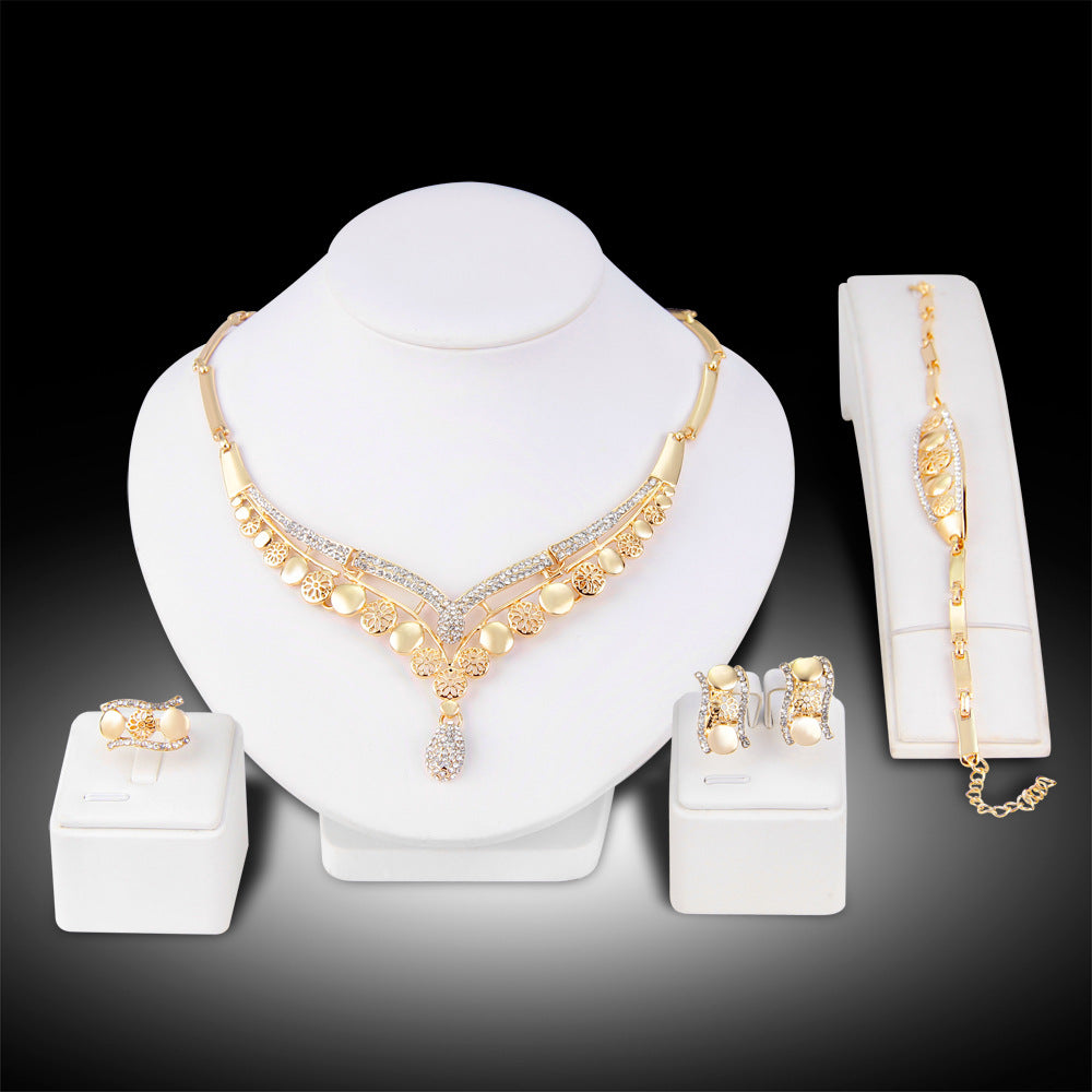 Ensembles de bijoux exagérés européens et américains