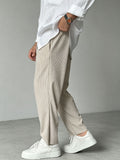 Pantalons décontractés à jambe droite pour hommes