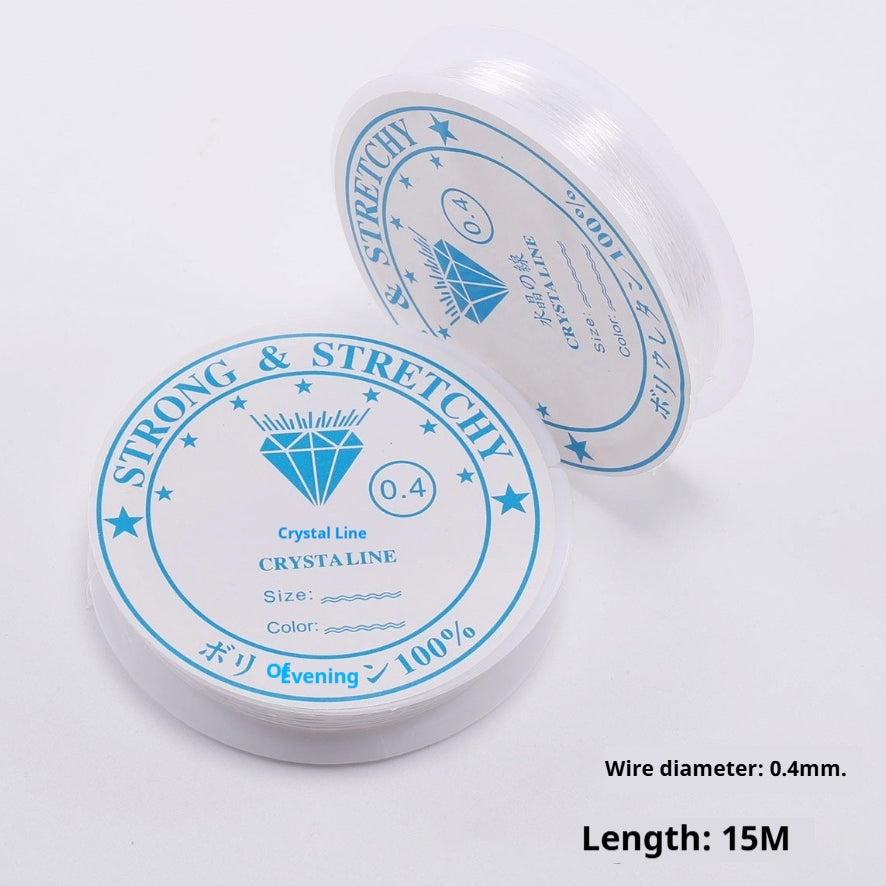 Ligne transparente de pêche en cristal blanc Ligne élastique