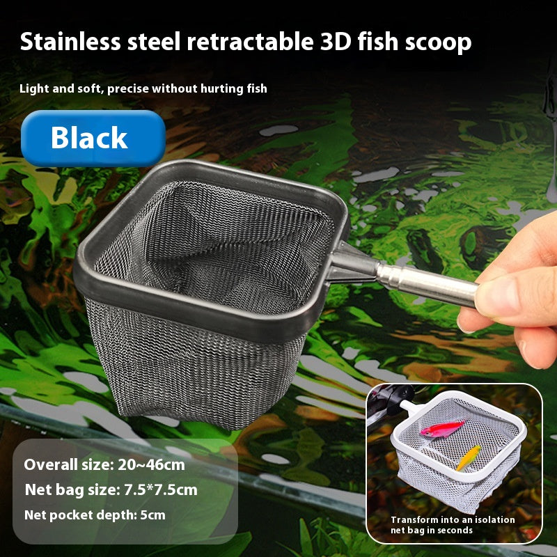 Filet de pêche en acier inoxydable rétractable Stereo