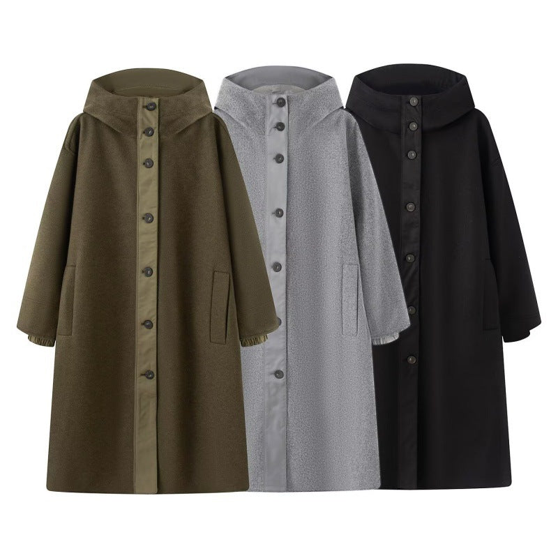 Manteau de Parka à capuchon pour femmes européennes et américaines