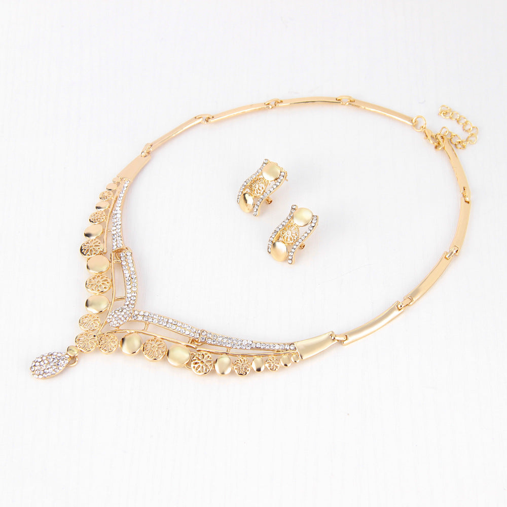 Ensembles de bijoux exagérés européens et américains