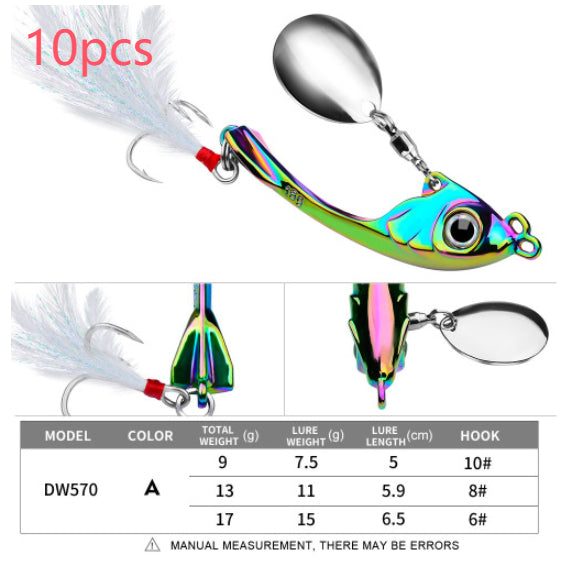Lure String Lune Spinning Sequins Casting longue distance
