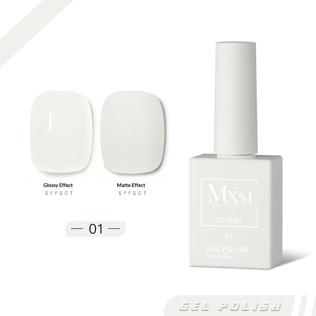 Une bouteille Une couleur tendance Gel couleur solide Nail polonais