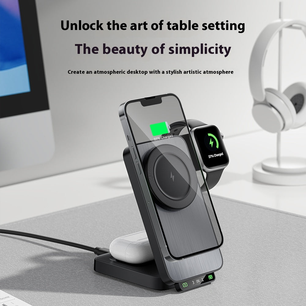 Chargeur sans fil portable pliant magnétique