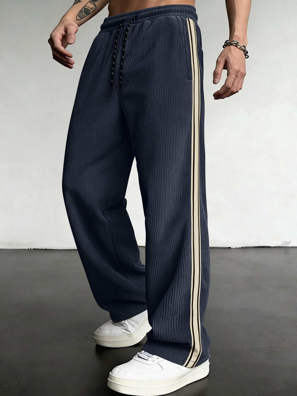 Pantalon respirant à cordon respirant Relaxed-fit Outdoor Casual Straight-leg