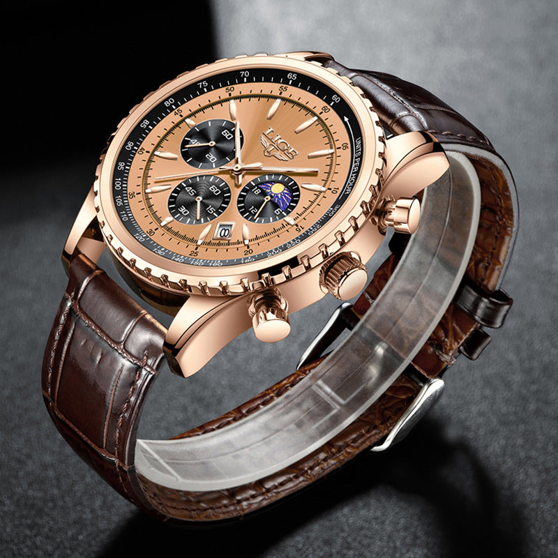 Montre imperméable multifonctionnelle pour hommes