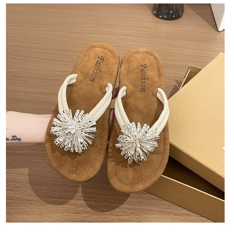 Femmes Flat Thong Flip Flops Summer Outdoor Wear Arrivée High End Clip Toe Slippers Casual
