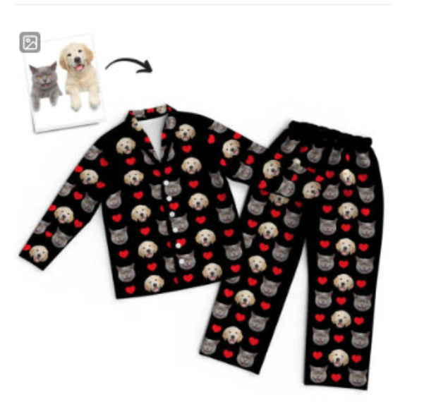 Un ensemble personnalisé de pyjama de printemps et d'automne pour hommes et femmes