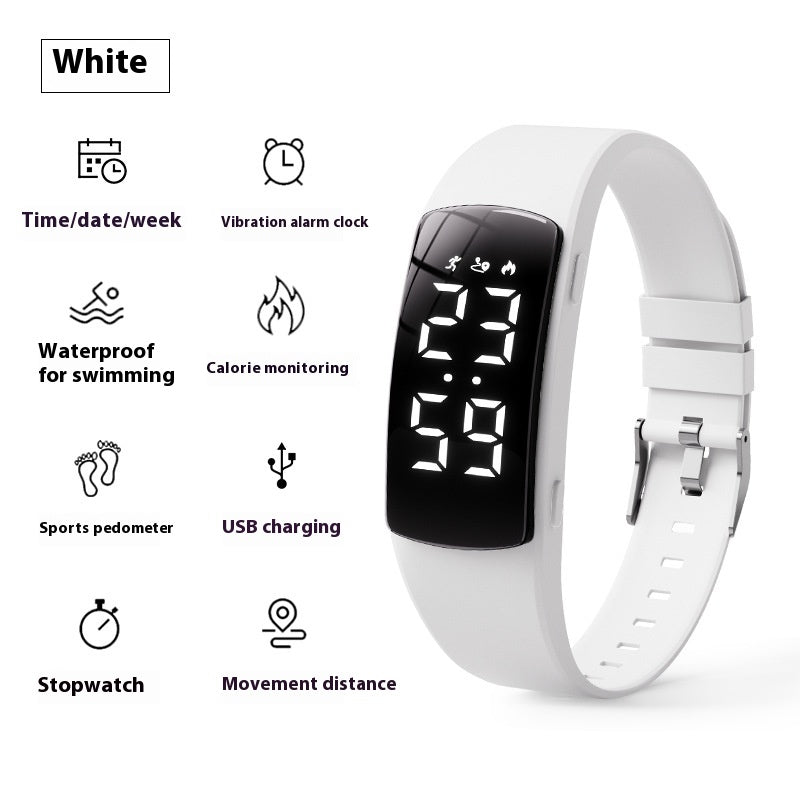 Horloge d'alarme de vibration Smart Waterproof Montre électronique