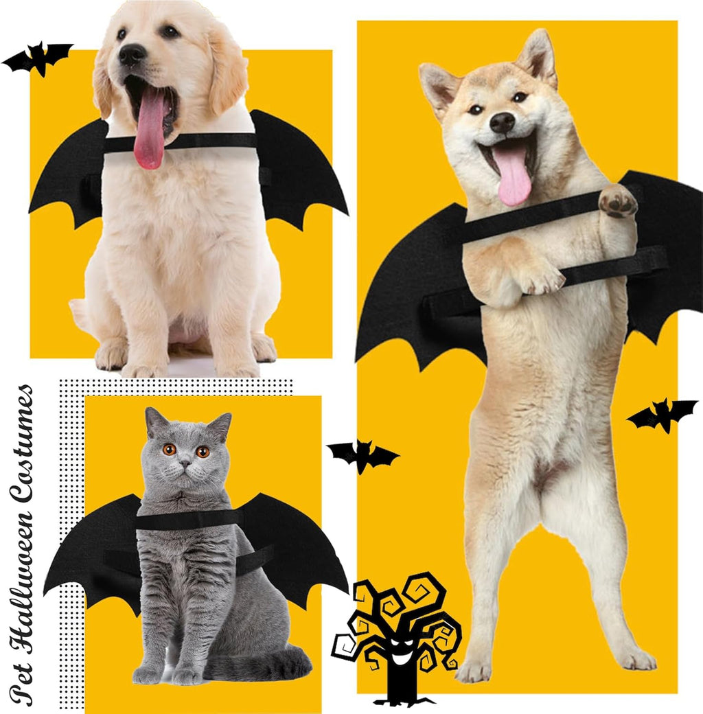 Chien Halloween costumes Chien Bat costume Cool Lumineux Skeleton Bone Bat Ailes Animaux Cosplay