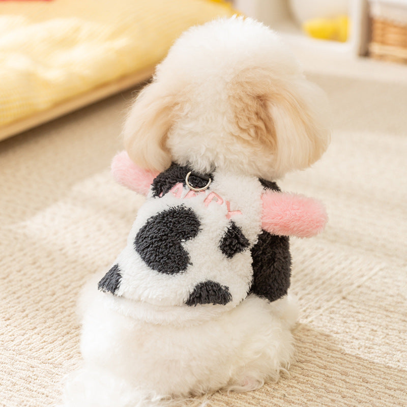 Veste de flottaison de pieds de vache mignon de chien d'hiver