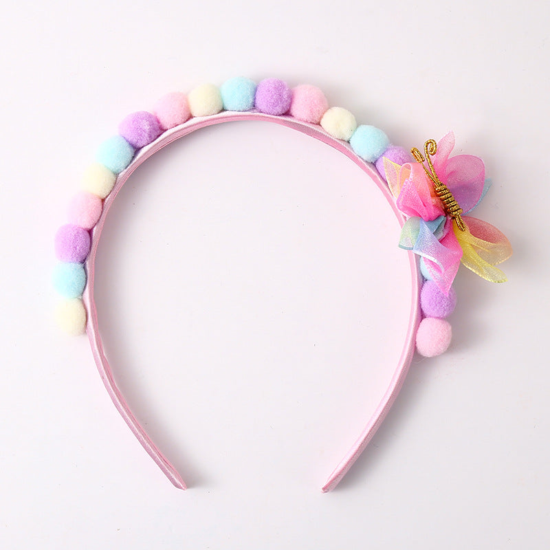 Bande de cheveux en fil de fer twisty floral pour les femmes