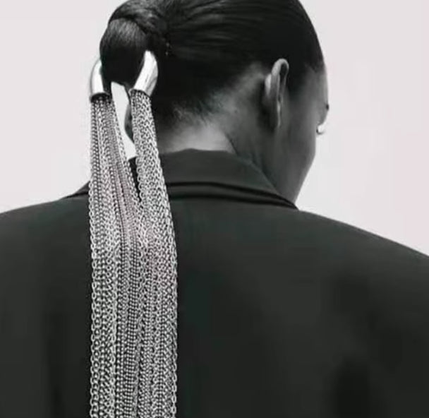 Baihua Silver Metal High Hole Long Tail Chain Cheveux A