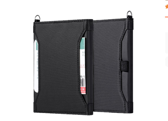 Porte-passeport homme court en cuir Portable élégant et polyvalent