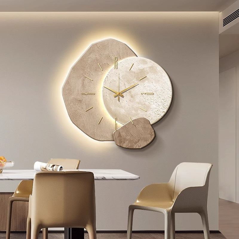 Lucky Stone Restaurant Horloge Murale Horloge