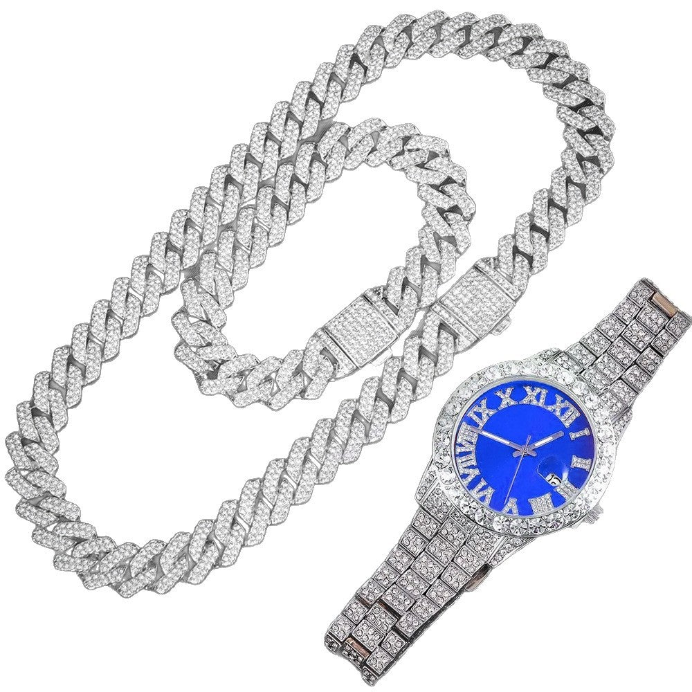 Jeu de montres Hip-Hop EuropeanAmerican 14mm Cuban-Link