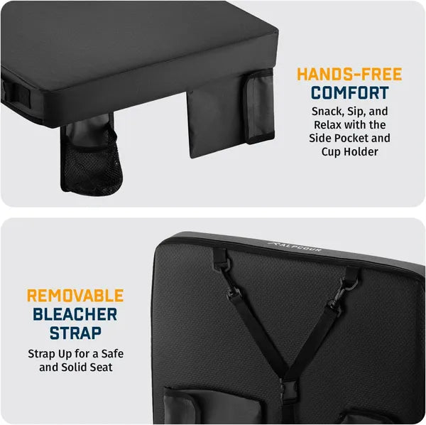 Alpcour Portable chauffant extra épais siège de stade Coussin - 21x 15 pouces Bleacher Coussin Wi