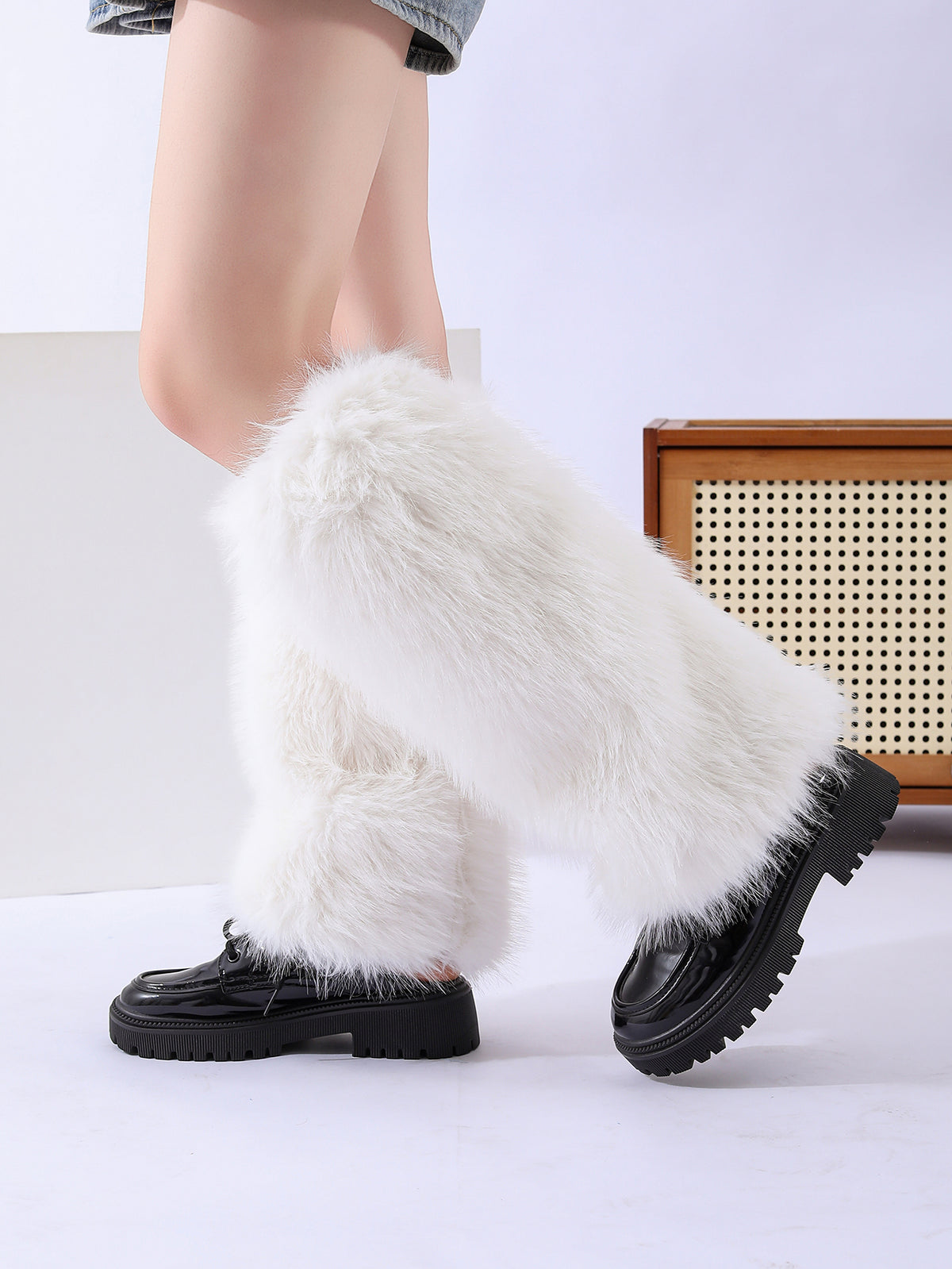 Hiphop Hotgirl Fashion Boot Leg Covers Y2K Goth Chaussettes jambes solides Punk Jk Longueur genou chaud S