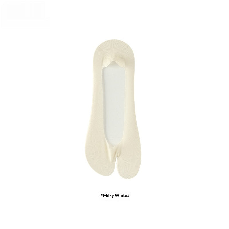 Chaussettes de bateau antidérapantes invisibles en silicone