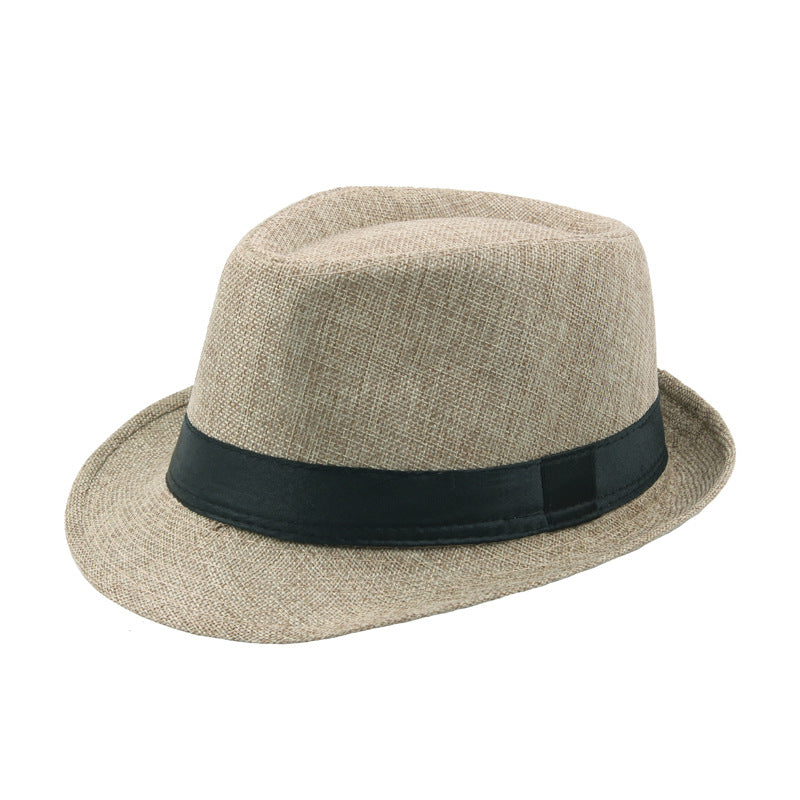 Mode Personnalité Lin Chapeau Top Hommes