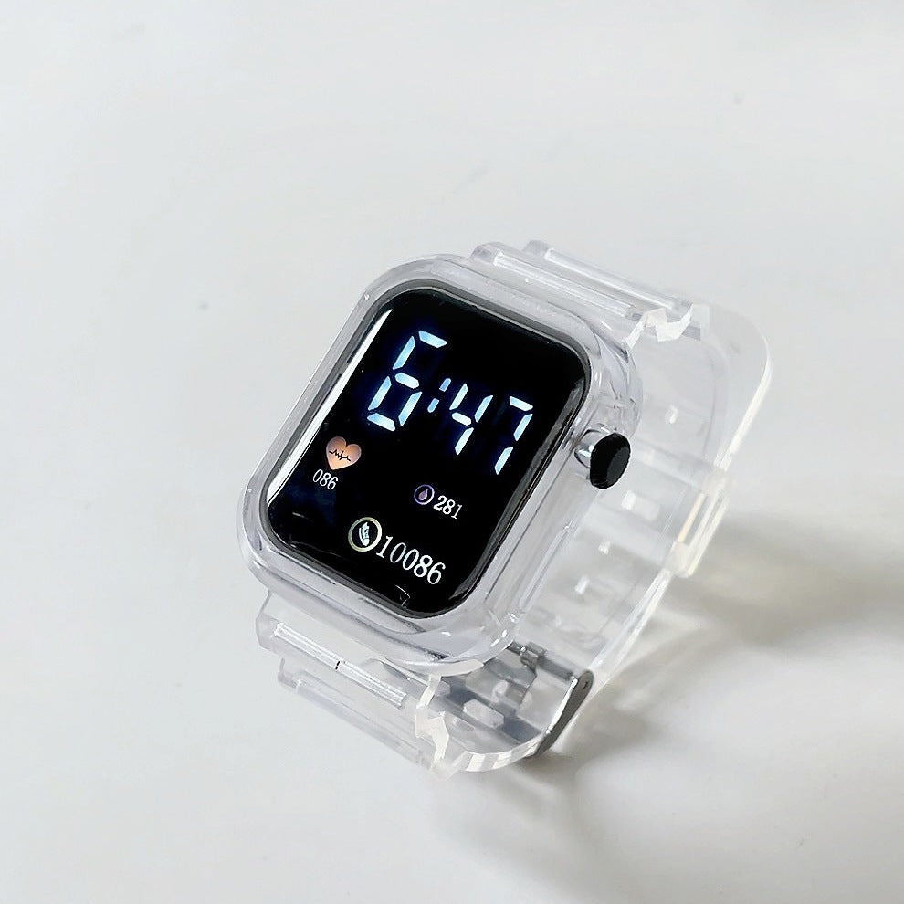Montre électronique à LED carrée
