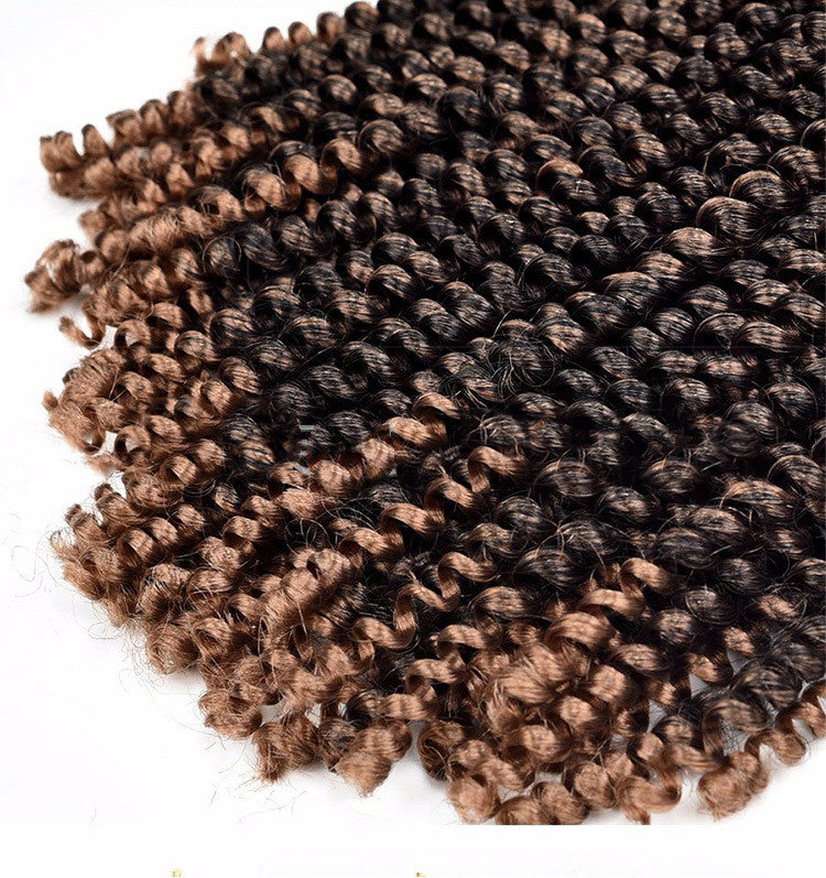 Perruque de fibre chimique petit rouleau de ressort