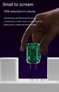 Gallium Nitride Transparent Punk Mecha Chargeur Mesure moyenne Fiche de charge Super rapide