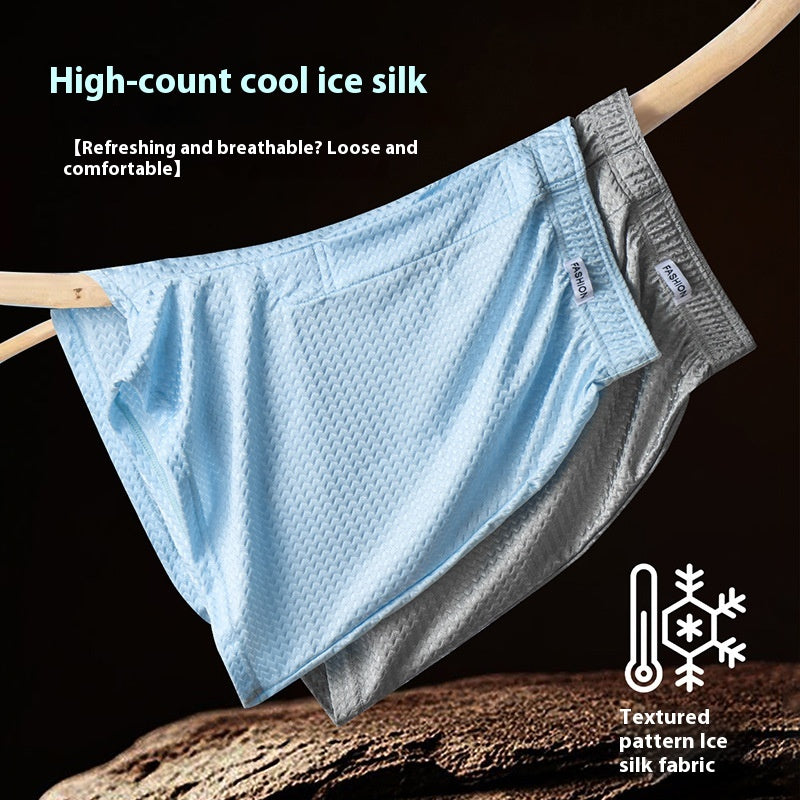 Pantalon en soie glacée Pantalon en nylon Boxers en soie glacée pour hommes