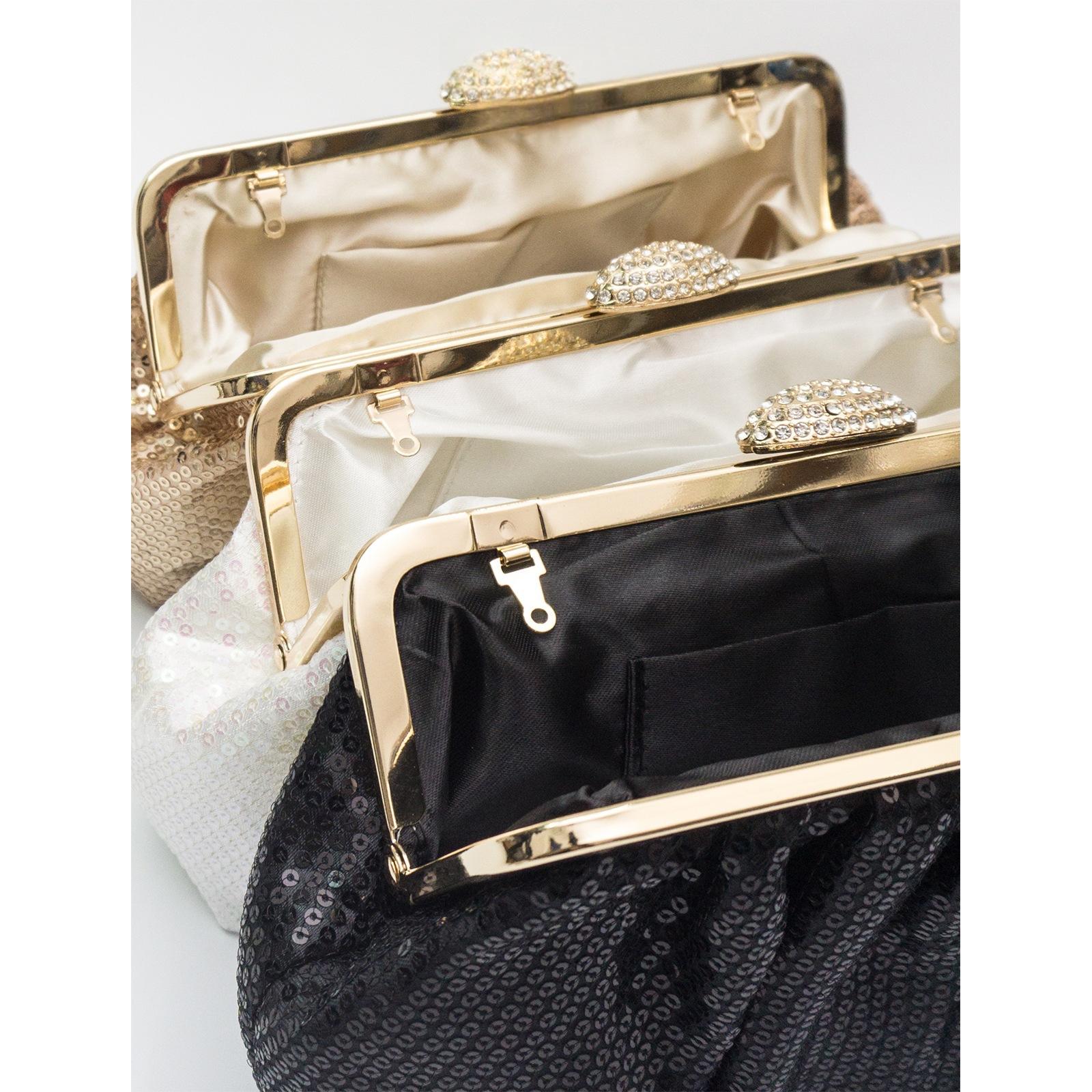 Sac d'embrayage à l'échelle de Sequin nouveau style