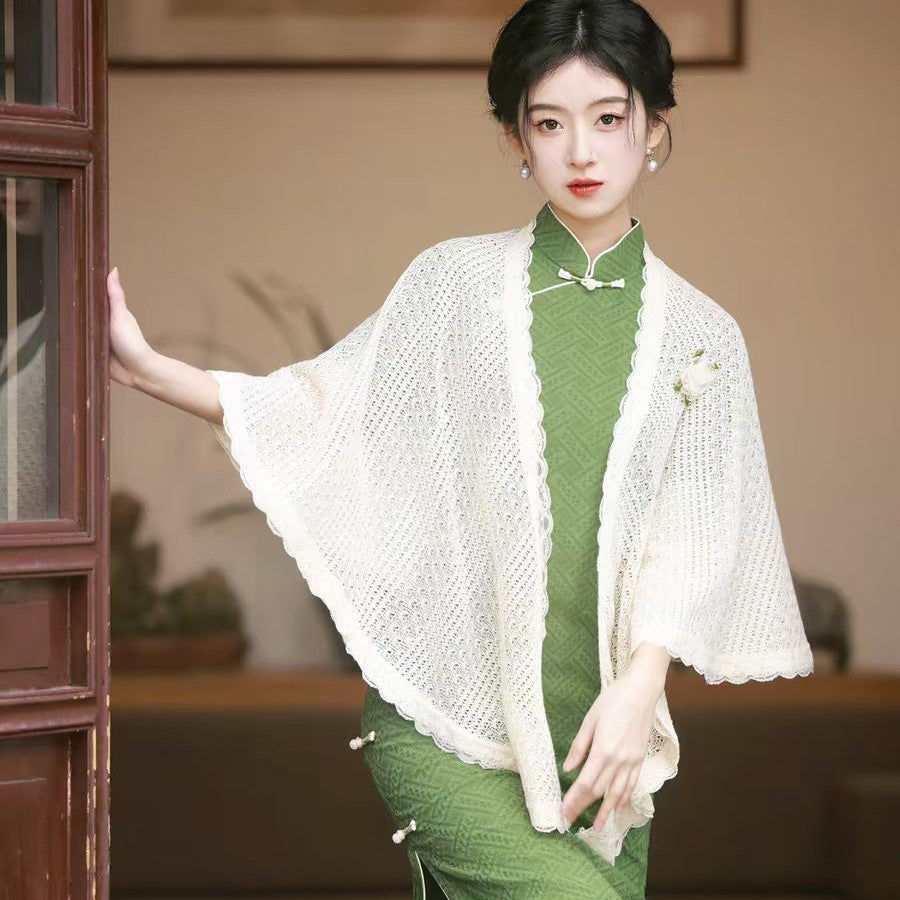 Cheongsam à la mode chinoise Veste minimaliste Niche Cloak et Shawl