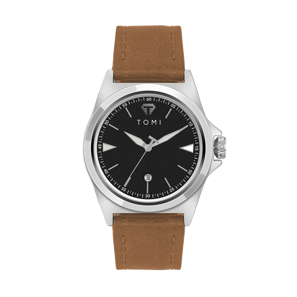 Imperméable bracelet en cuir à la mode Quartz Montre pour les étudiants