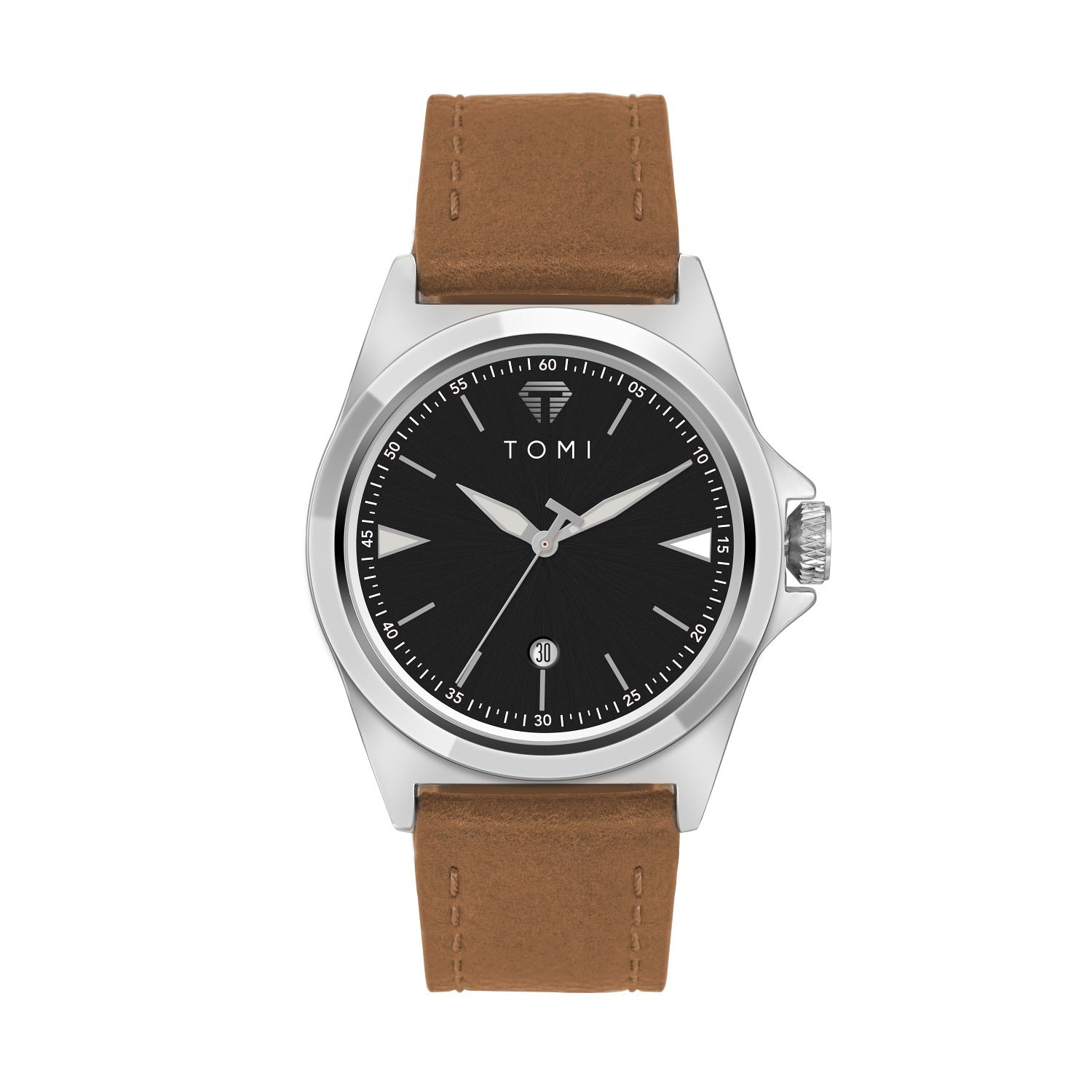 Imperméable bracelet en cuir à la mode Quartz Montre pour les étudiants