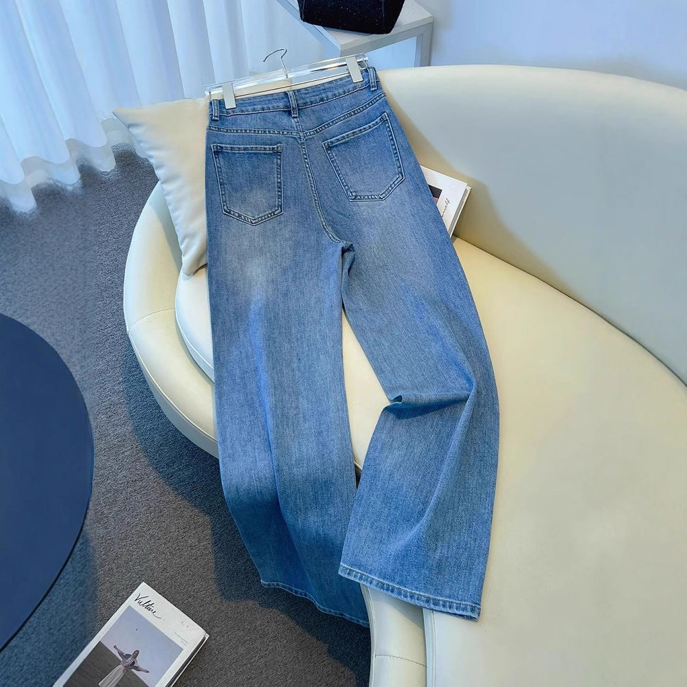 Jeans brodés et en Strass brodés de style américain