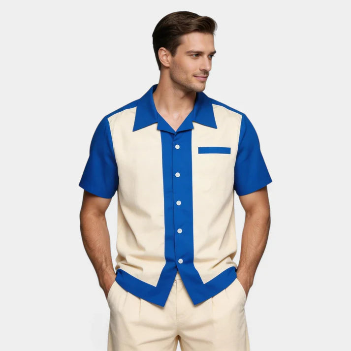 Homme Mode Casual British Design Été Chemise à manches courtes