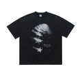 T-shirt Vintage Lavé Star Distrait imprimé