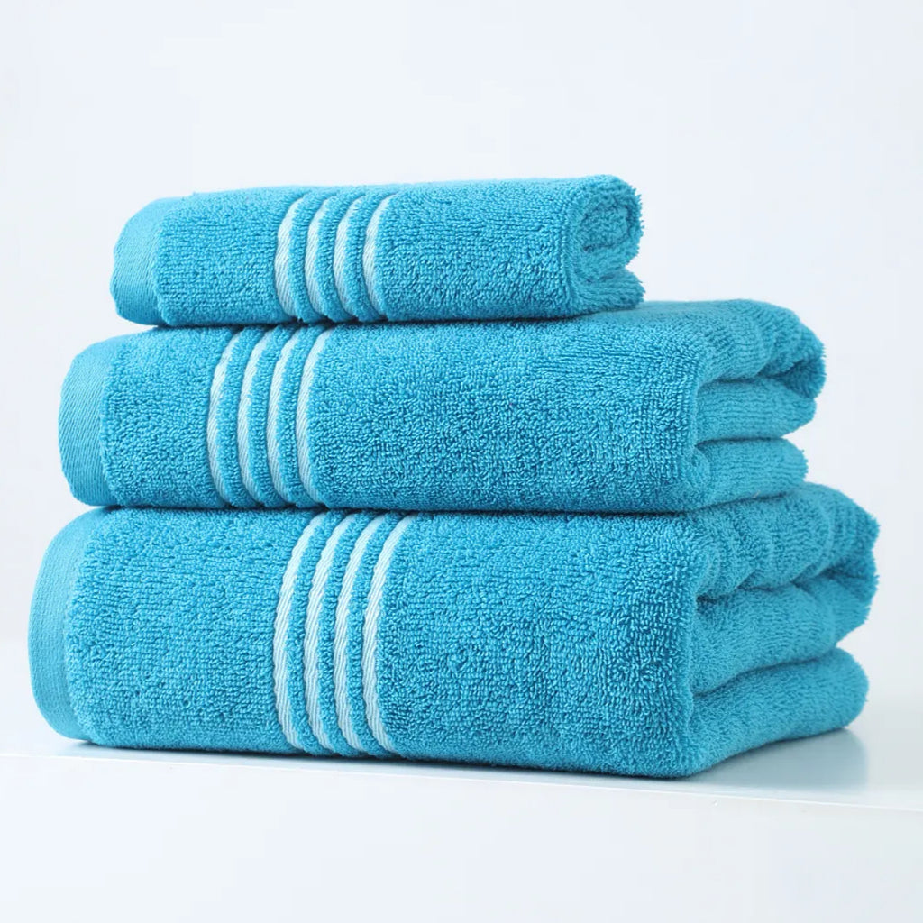100 Coton Large Quick Absorbent et rapide Séchage Visage Serviette Set avec Serviette de bain
