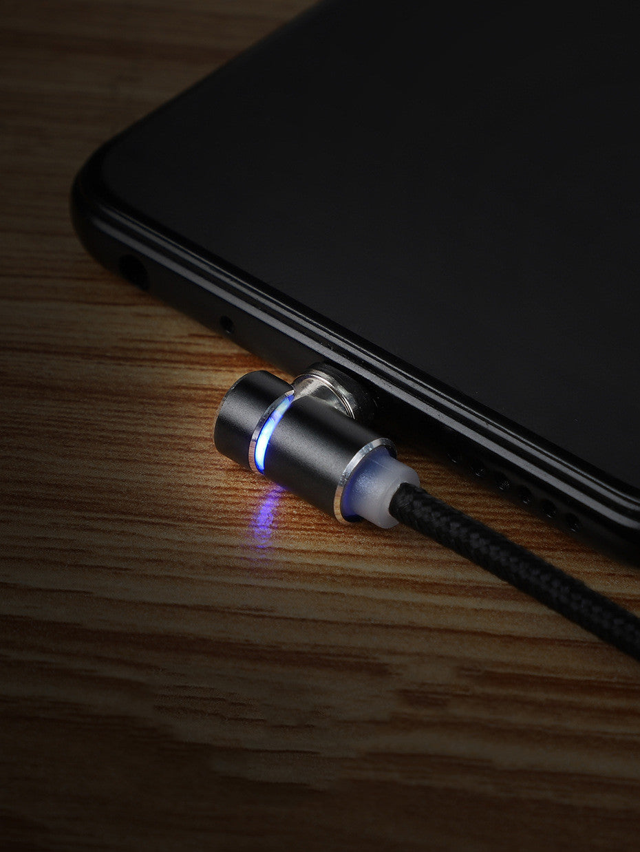 Câble magnétique LED Magnet Chargeur Câble USB & USB Type-C USB C