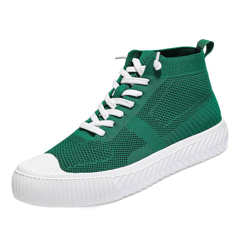 Jinjiang Large Size Flyknit Casual High-top Shoes