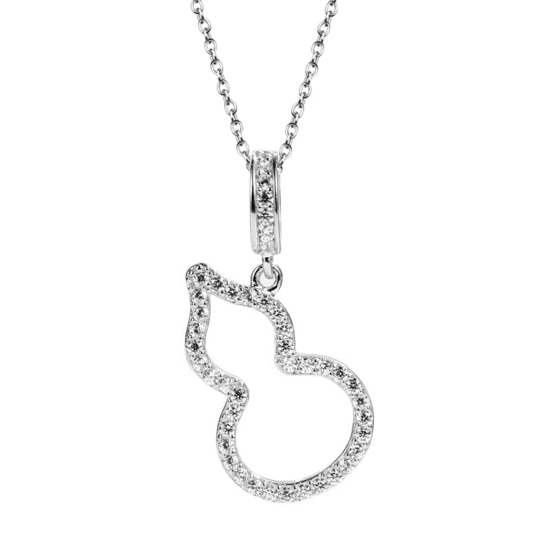 S925 Argent Sterling 44pcs D Couleur VVS1 Moissanite Collier de sortie 43cm Pave Penda