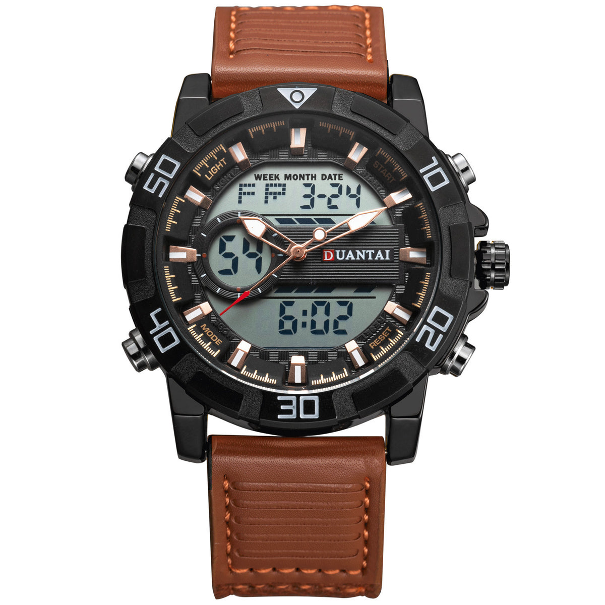 Montre extérieure multi-doubles pour hommes