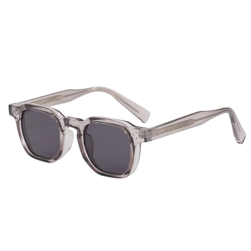 Lunettes de soleil vintage carré épaisses pour hommes femmes