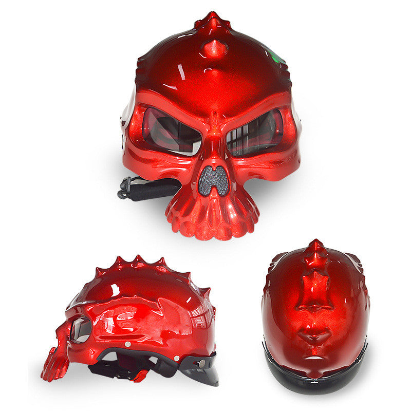 Casque Crâne Changement double face Porter Personnalité Casque Art