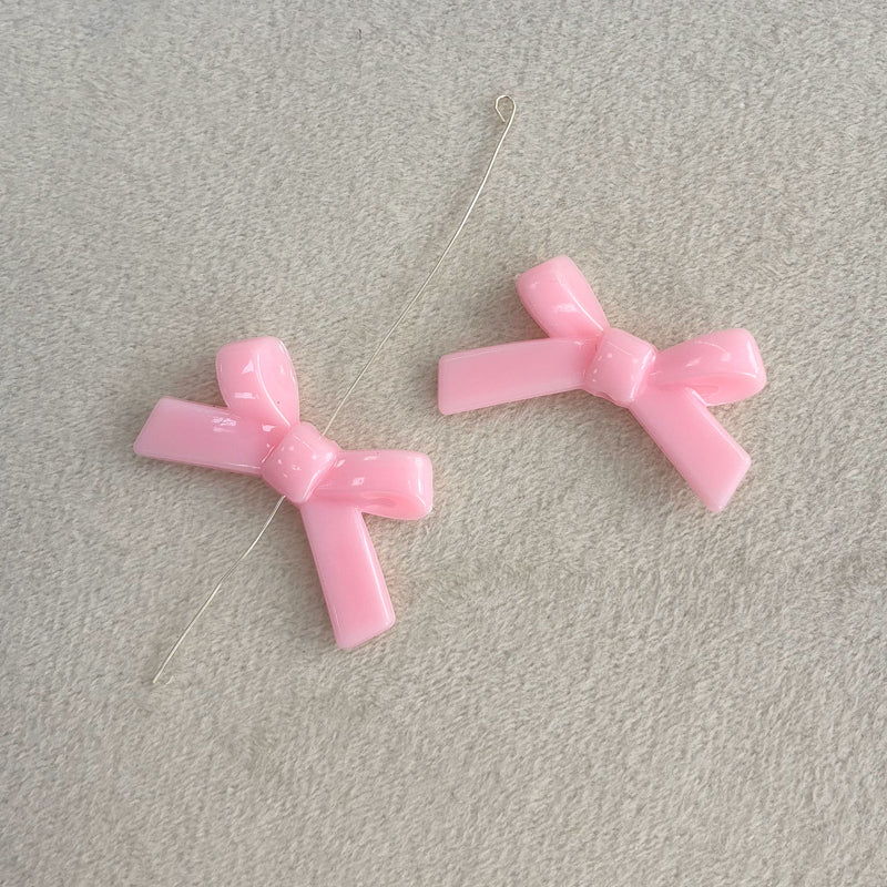 Perles d'espacement en forme de Bowknot acrylique