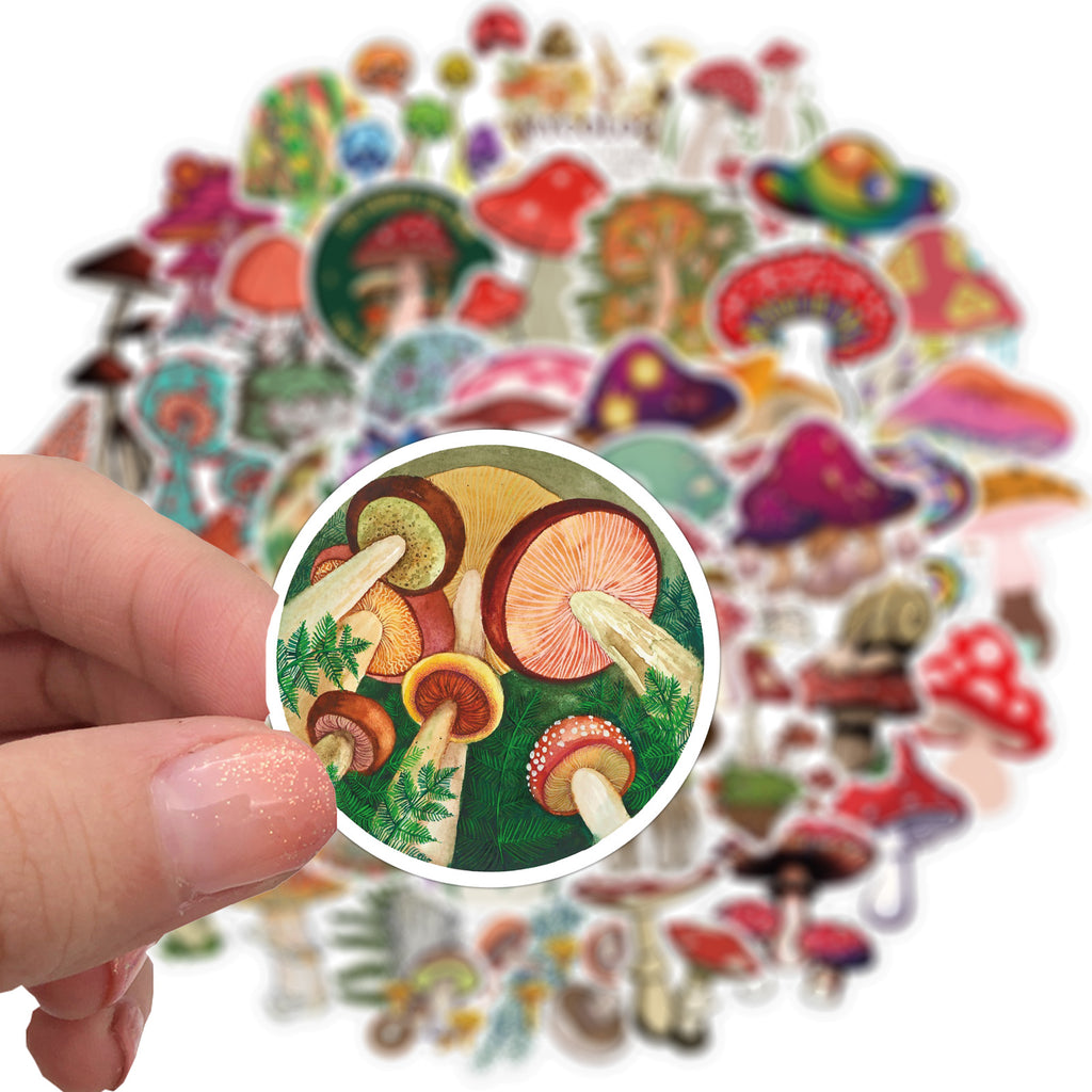 Sticker mignon de champignons cartoon Graffiti